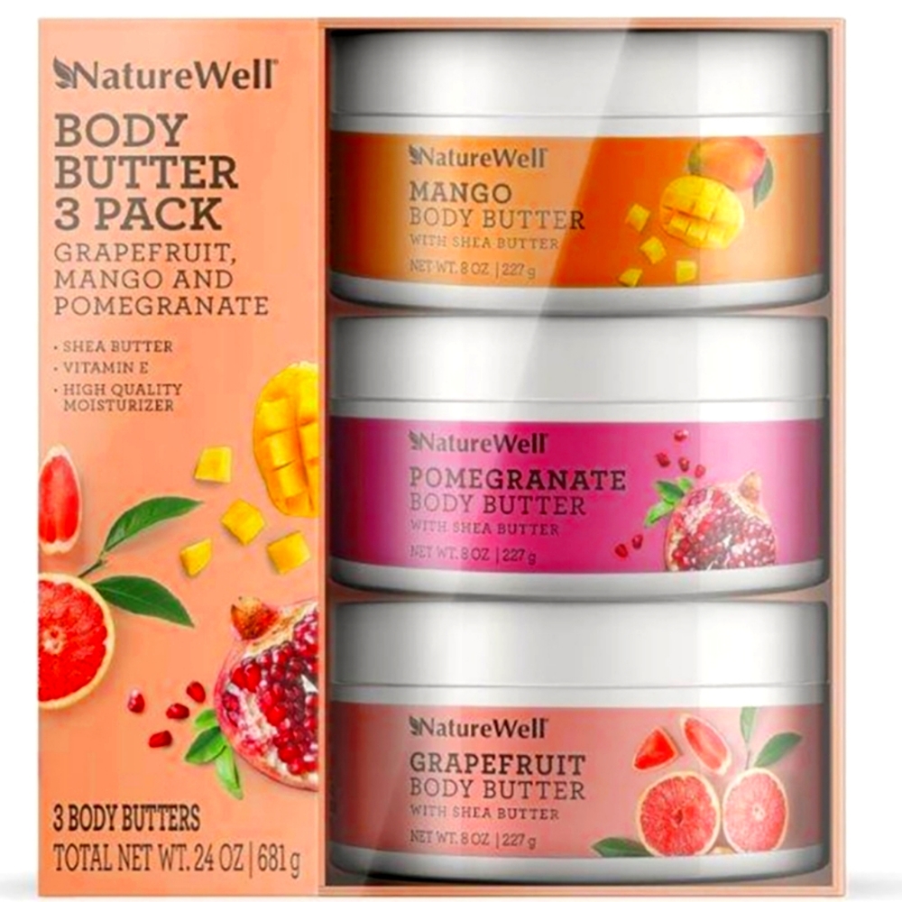 NatureWell Shea Body Butter 3 pk 🍒